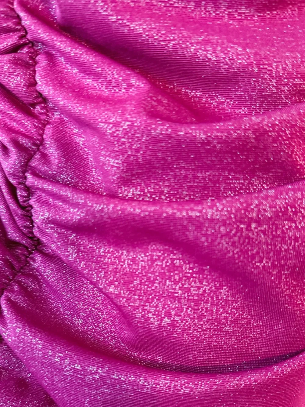 Cupshe Swimsuit Ruched Tummy Conturing Women’s Small Sparkly Maroon Vacation